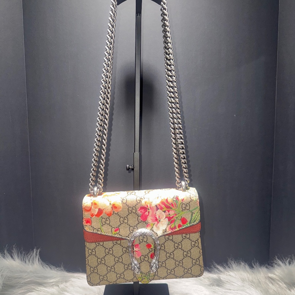 Gucci Supreme Red Bloom Dionysus Shoulder/Crossbody